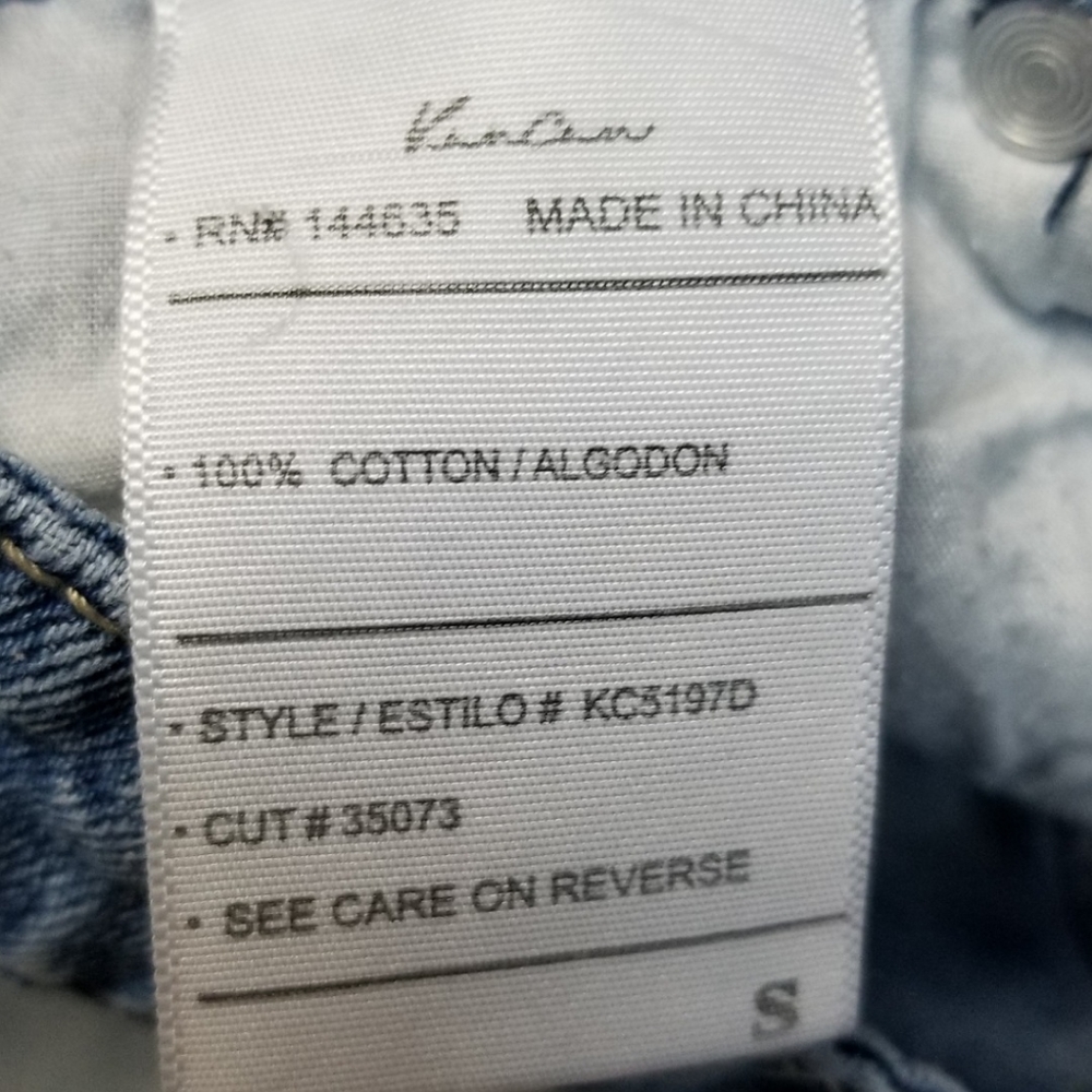 KanCan High Rise Distressed Jean Shorts - Picture 3 of 3